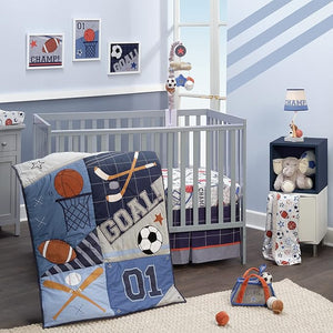 Baby Sports Football/Basketball Baby Crib Bedding Set by Lambs & Ivy