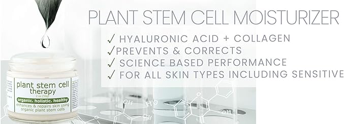 Collagen & Hyaluronic Acid  Face Cream Made from Earth Plant Stem Cell