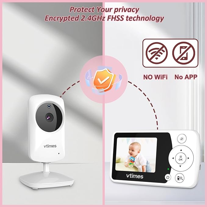 VTimes Baby Monitor with Camera