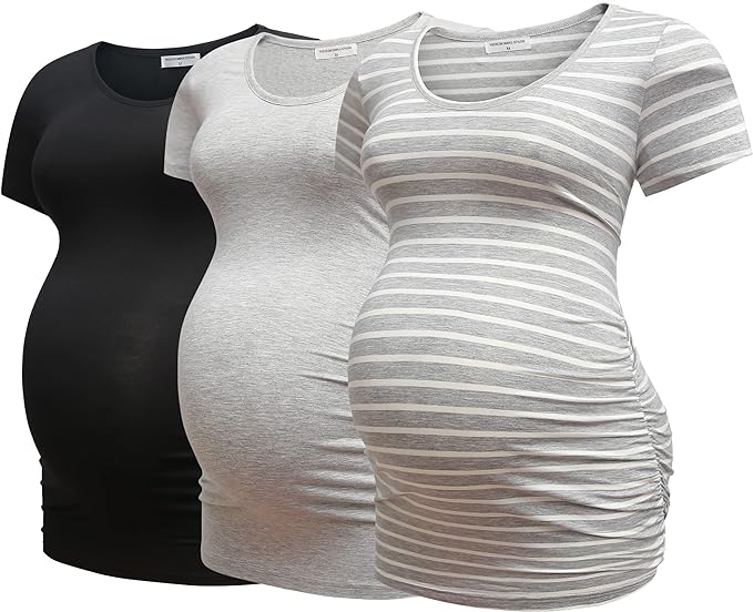 Maternity Short Sleeve Tshirt 3 Packs