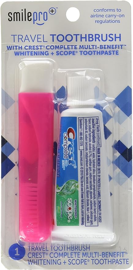 Travel Toothbrush and Toothpaste