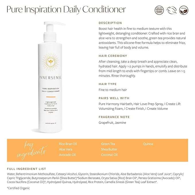 Natural Daily Conditioner by INNERSENSE Organic Beauty