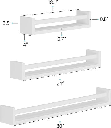 Floating Book Shelves for Nursery