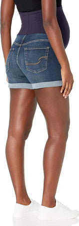 Mid-Rise Denim Shorts