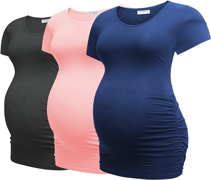 Maternity Short Sleeve Tshirt 3 Packs