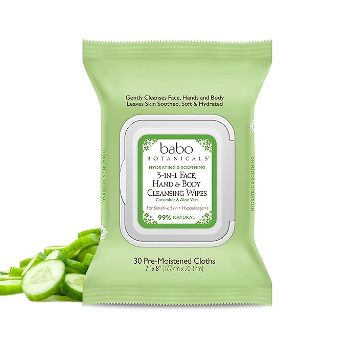 Baby Face Wipes by Babo Botanicals