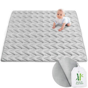 Baby Play Mat, Muslin Toddler Playpen Mat