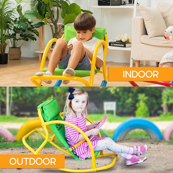 Kids Saucer Chair Seesaw for Indoor and Outdoor