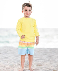 Baby/Toddler Boys Long Sleeve Rash Guard Swim Shirt by RUGGEDBUTTS