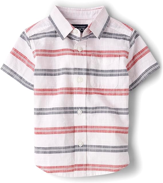 Toddler boys Short Sleeve Button Down Shirt by The Children's Place