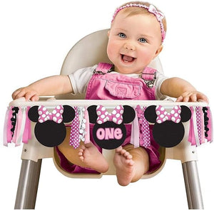 Minnie Mouse Forever High Chair Decoration