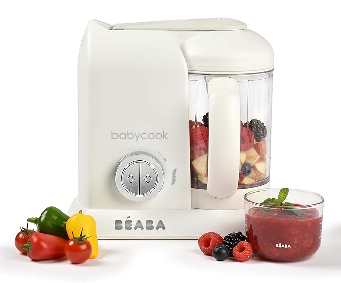 BEABA Baby Food Maker, Steam Cook + Blend