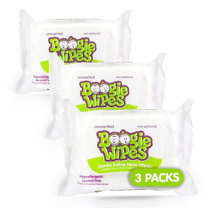 Saline Nose Baby Wipes by Boogie Wipes