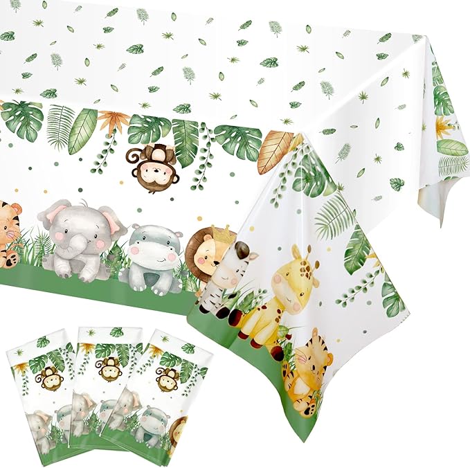 Jungle Safari Tablecloths Animal Print Table Cover