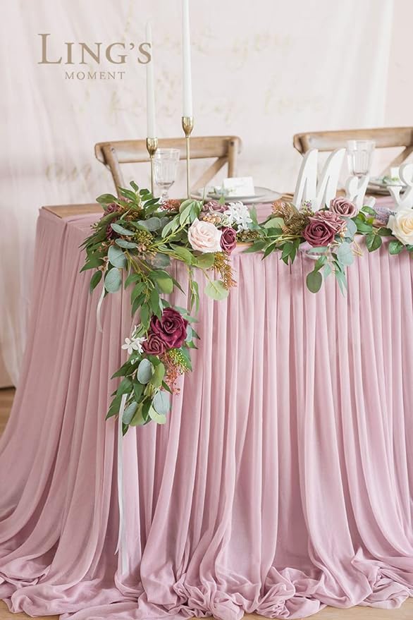 Chiffon Table Skirt Extra Long