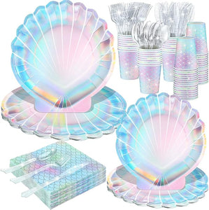 Mermaid Party Supplies Tableware