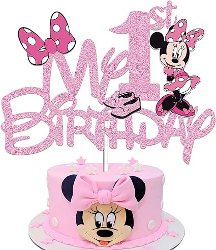 Minnie Mouse 1 Year Old Cake Topper