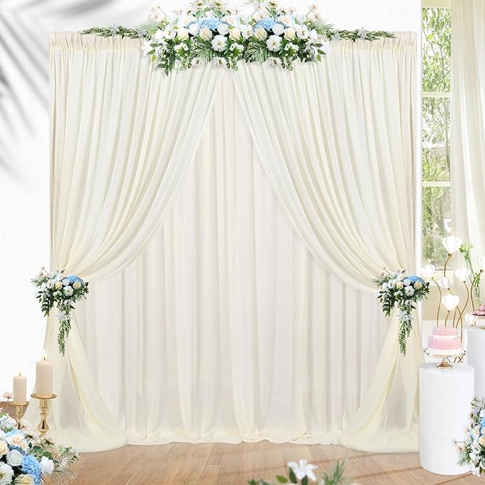 Chiffon Backdrop Decoration Party