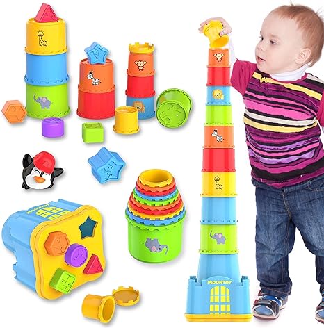 Stacking Cups Toy for Babies and Toddlers