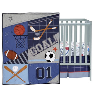 Baby Sports Football/Basketball Baby Crib Bedding Set by Lambs & Ivy